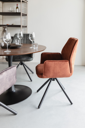 Velvet Modern Dining Armchairs (2) | DF Jamie | OROA.com