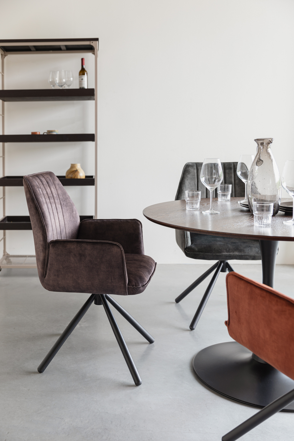 Velvet Modern Dining Armchairs (2) | DF Jamie | OROA.com