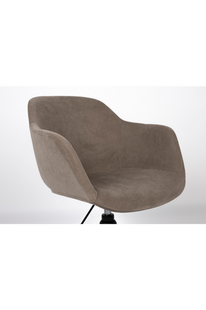 Upholstered Swivel Office Armchair | DF Junzo | OROA.com