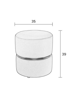 Red Pink Accent Stool | DF Bubble Candy | Oroatrade.com