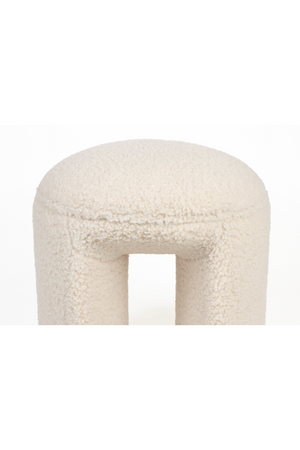 White Upholstered Stool | DF Noxx | OROA.com
