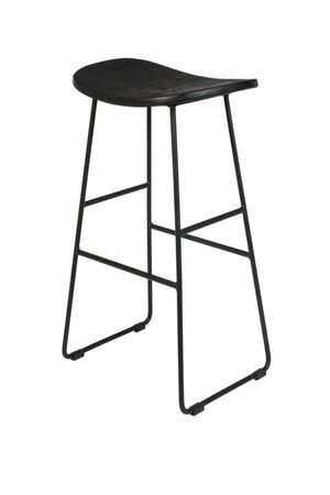 Black Saddle Counter Stool | DF Tangle | OROA.com