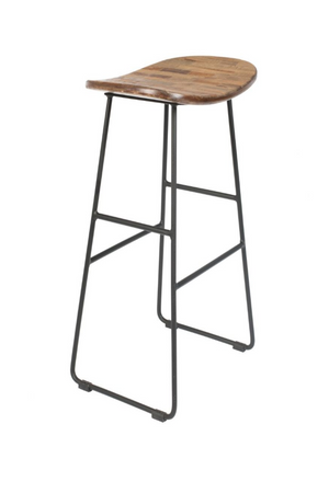   Brown Saddle Counter Stool | Oroa.com