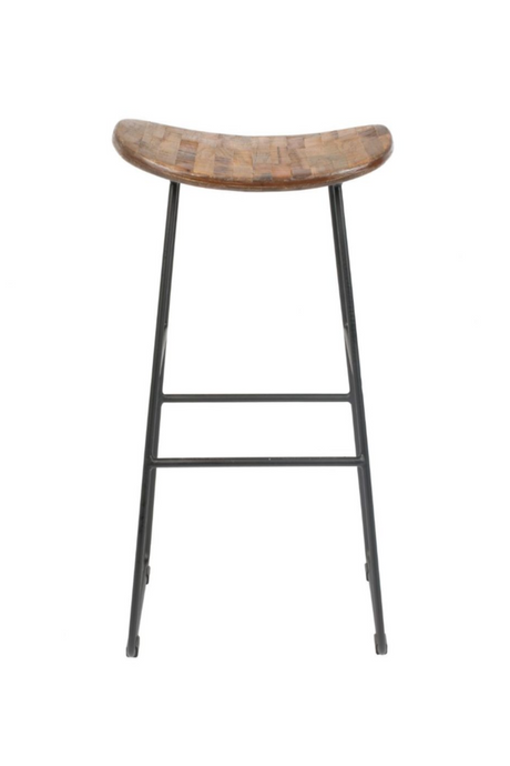   Modern European furniture - Brown Saddle Counter Stool - www.oroa.com | Oroa.com