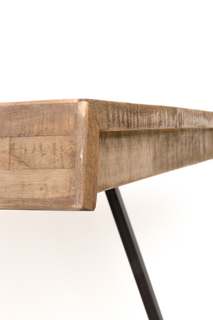 Natural Lacquered Teak Dining Table | DF Suri | Oroatrade.com