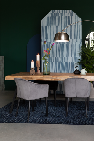 Natural Lacquered Teak Dining Table | DF Suri | Oroatrade.com