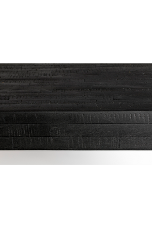 Black Lacquered Teak Dining Table | DF Suri | Oroa.com