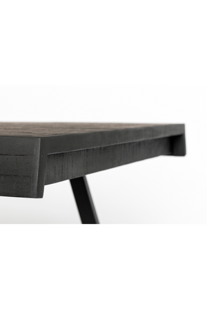Black Lacquered Teak Dining Table | DF Suri | Oroa.com