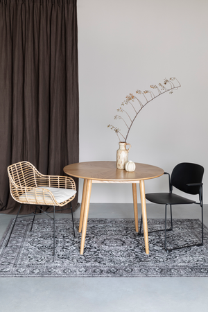 Round Natural Wood Dining Table | DF Fabio | OROA.com