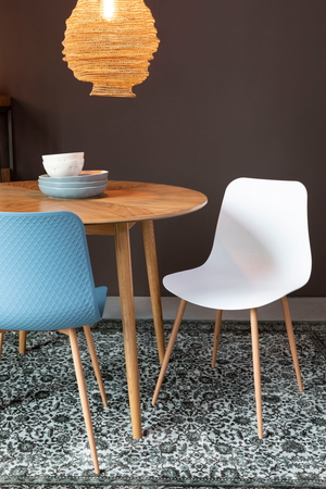 Round Natural Wood Dining Table | DF Fabio | OROA.com