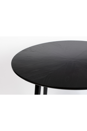 Round Black Wood Dining Table | DF Fabio | Oroatrade.com