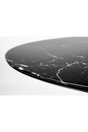 Marble Finish Pedestal Dining Table | DF Maru | Oroa.com