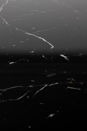 Marble Finish Pedestal Dining Table | DF Maru | Oroa.com