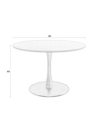 Round Pedestal Coffee Table | DF Raku | OROA.com