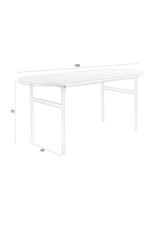 Black Oblong Dining Table | DF Marcio | OROA.com