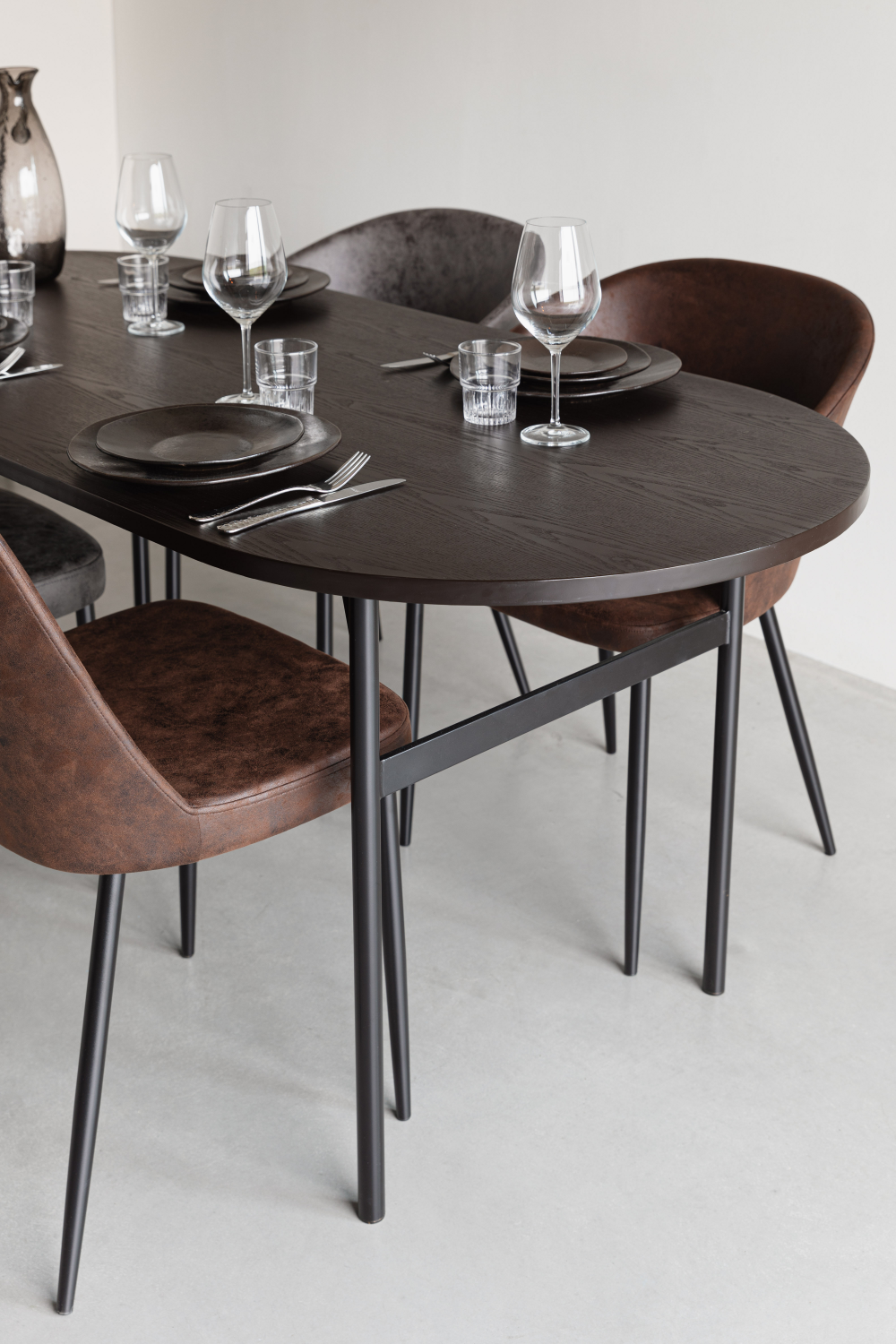 Black Oblong Dining Table | DF Marcio | OROA.com