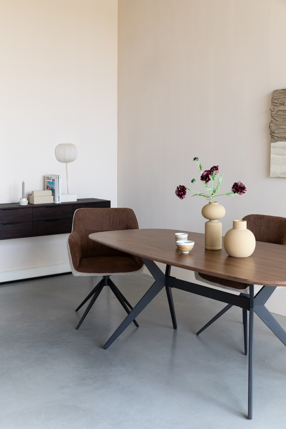 Modern Brown Dining Table | DF Chase | OROA.com