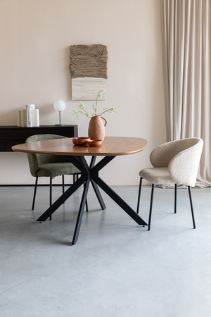 Modern Brown Dining Table | DF Chase | OROA.com
