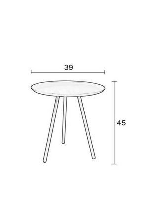 Copper Tripod Side Table | DF Frost | OROA.com