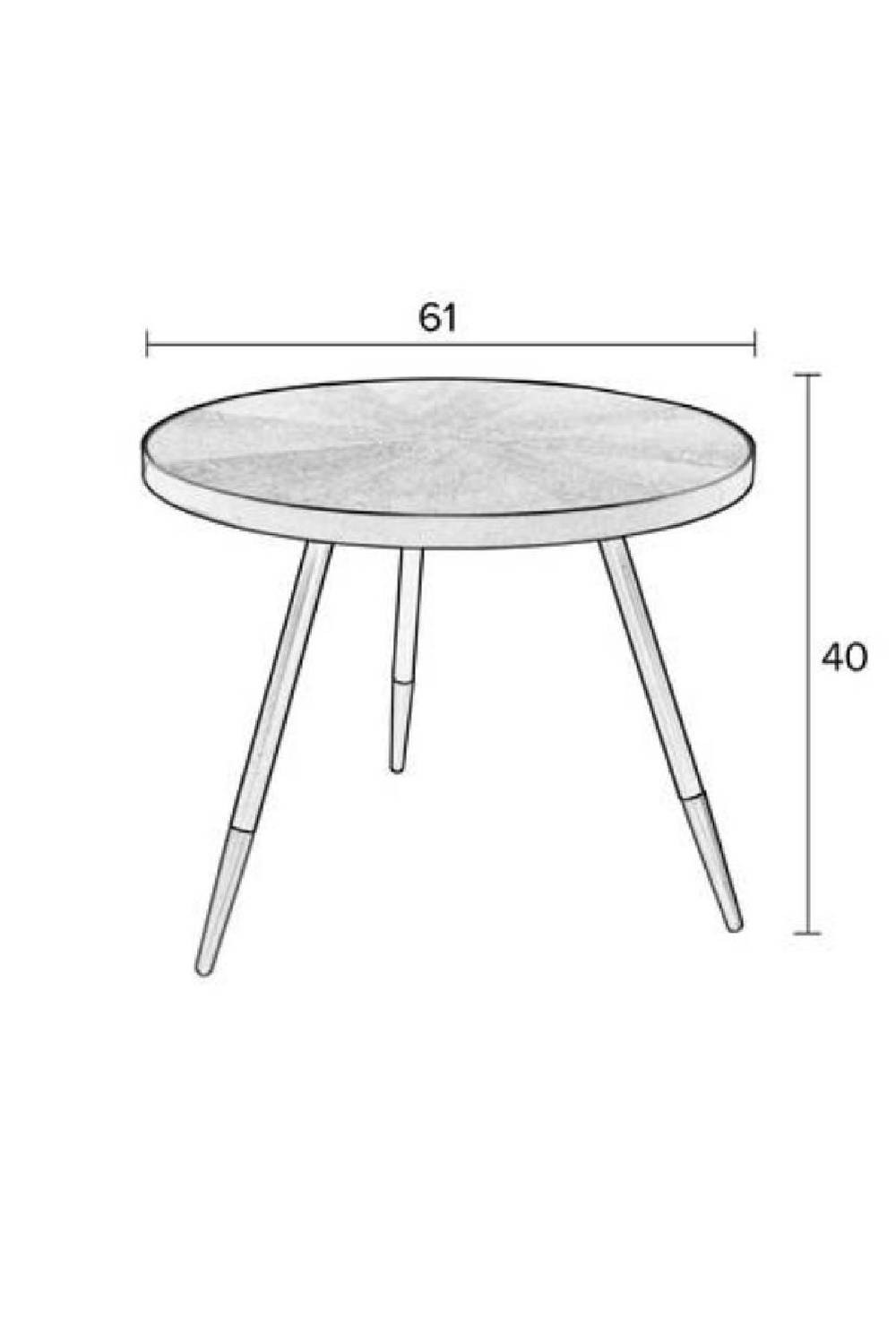 Gold Rim Coffee Table | DF Denise | OROA.com