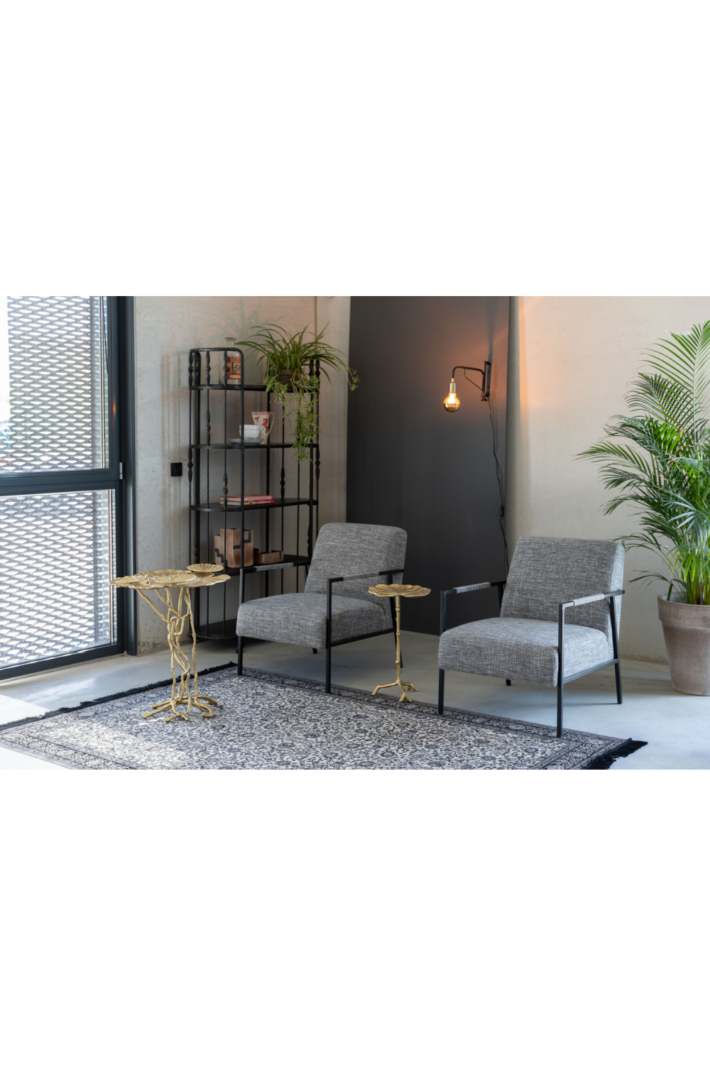 Art Deco Leaf Side Table | DF Lily | OROA.com