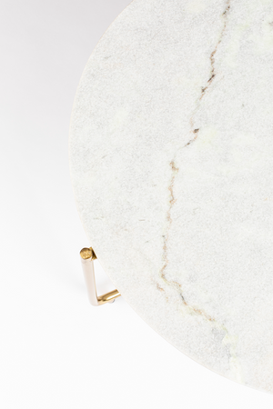 Round Marble Coffee Table | DF Timpa | OROA.com