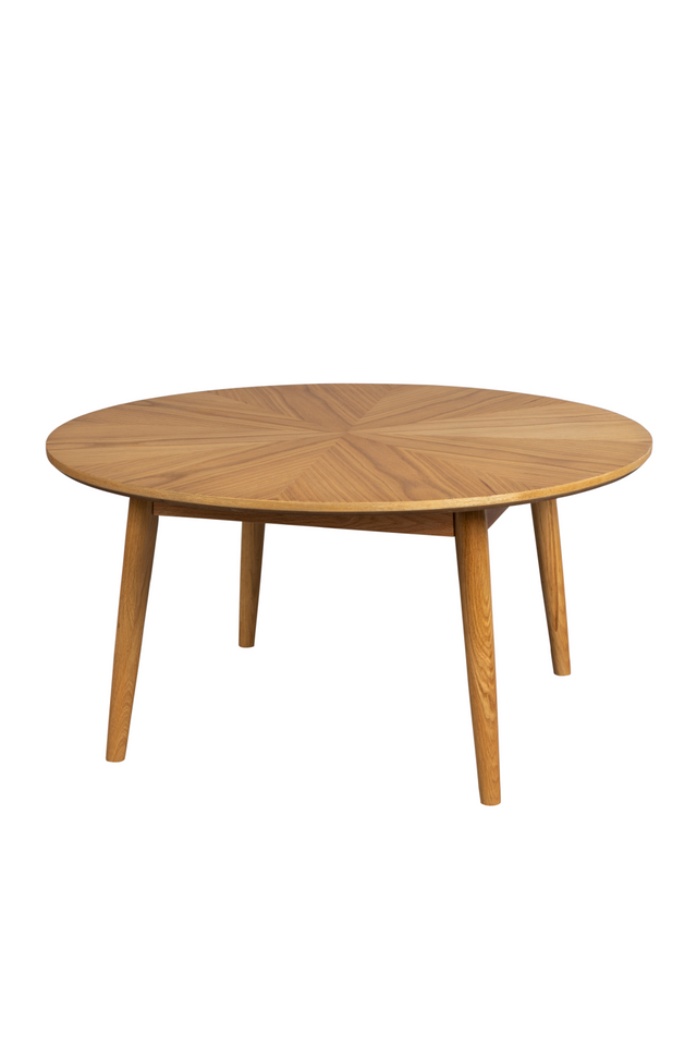 Round Oak Coffee Table | DF Fabio | Oroa.com