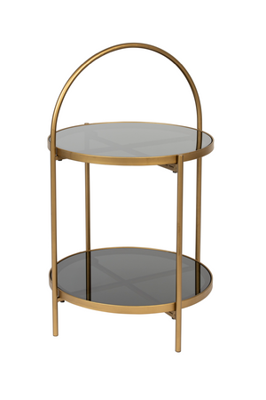 Round Gold Framed Side Table | DF Maeve | OROA.com