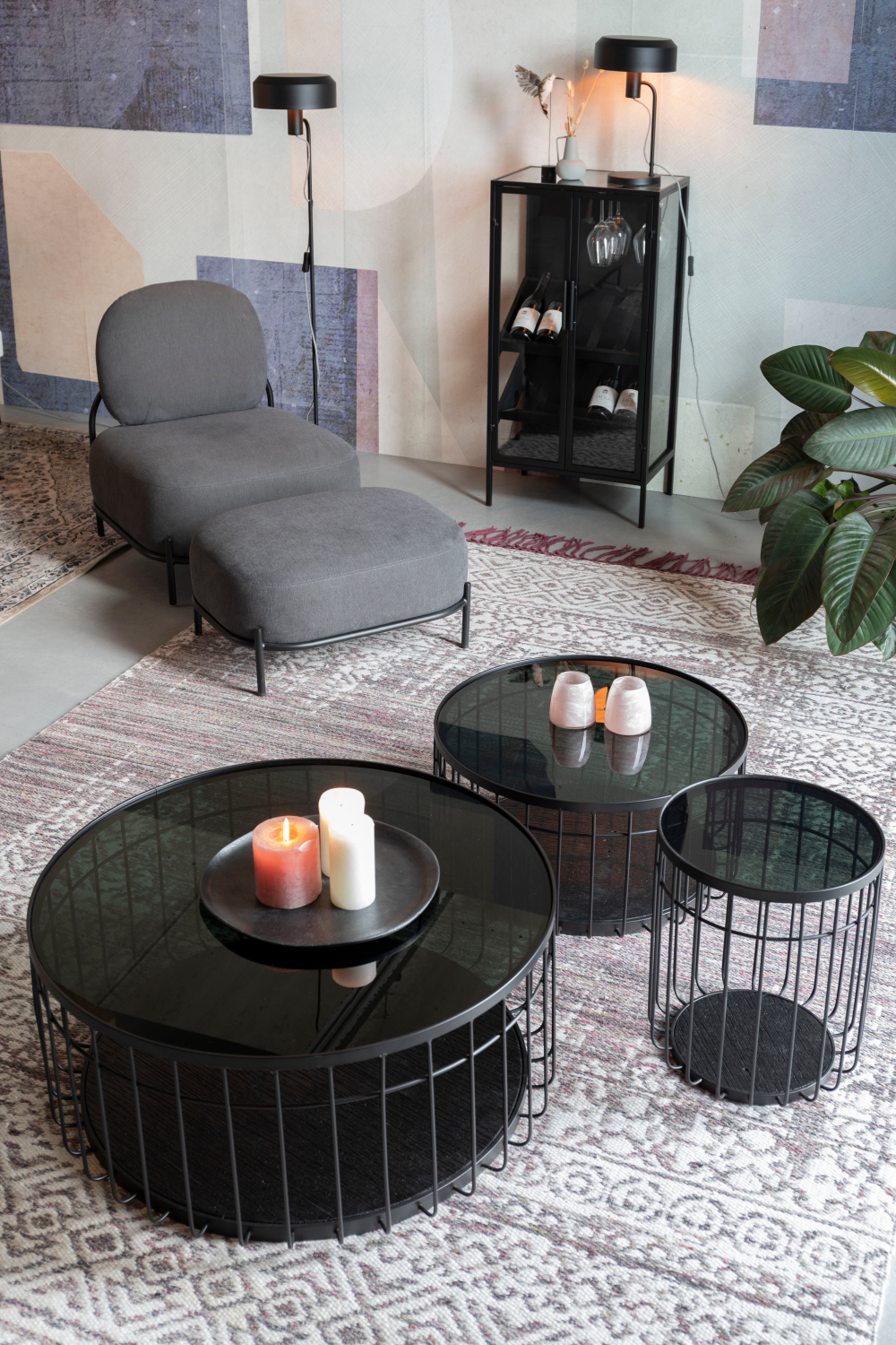 Black Industrial Coffee Table | DF Lance | OROA.com