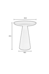 Modern Pedestal Side Table M | DF Ringar