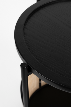 Rattan Accented Side Table | DF Makoto | OROA.com