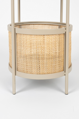 Rattan Accented Side Table | DF Makoto | OROA.com