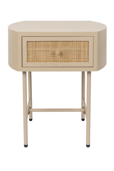 Beige Lacquered Side Table | DF Amaya | OROA.com