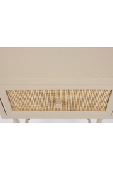 Beige Lacquered Side Table | DF Amaya | OROA.com