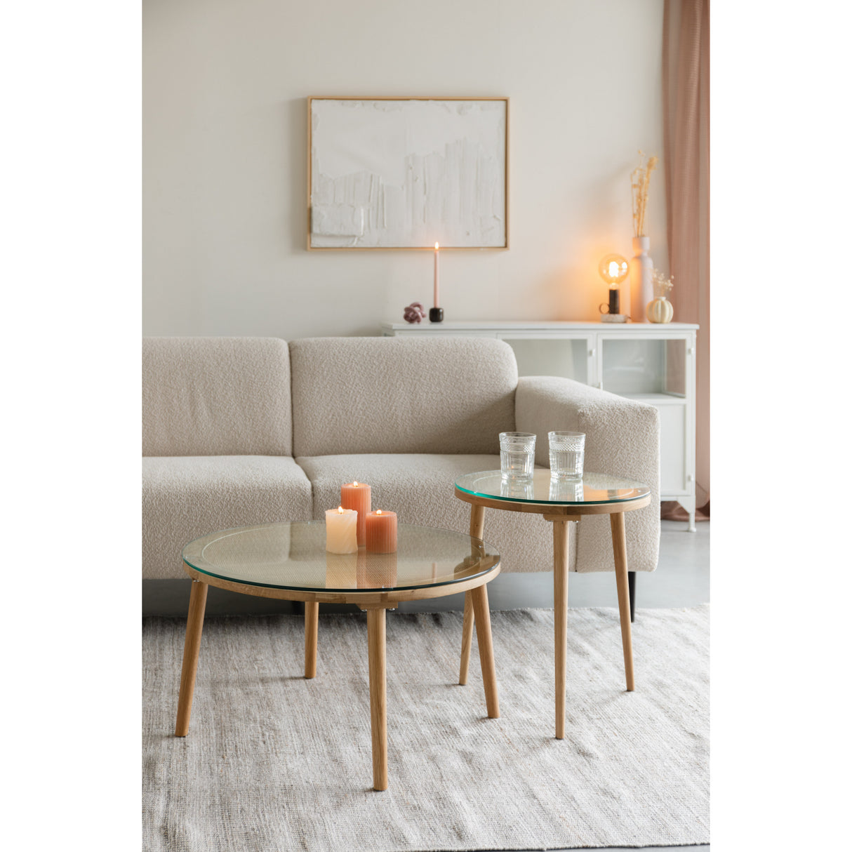   Round Oak Coffee Table | Oroa.com