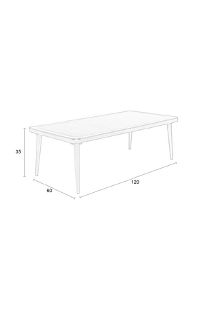 Natural Rattan Modern Coffee Table | DF Haru | OROA.com