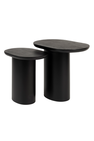 Black Mango Wood Side Tables (2) | DF Bela | OROA.com