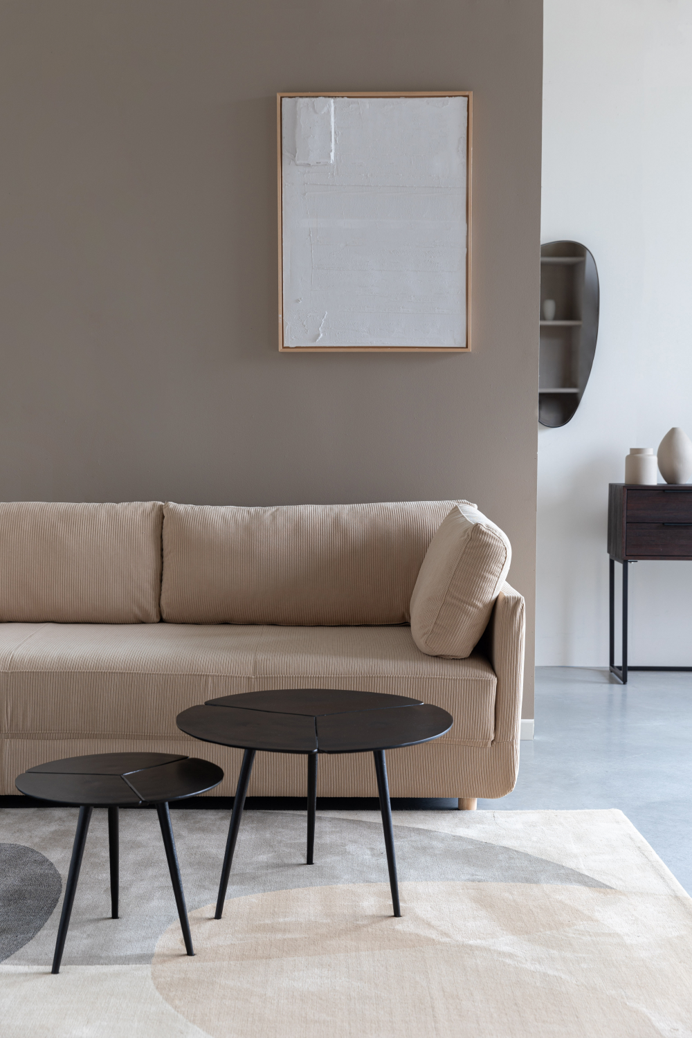 Black Aluminum Side Tables (2) | DF Kourdebour | OROA.com