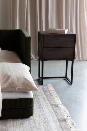 Teak 2-Drawer Side Table | DF Webster | OROA.com