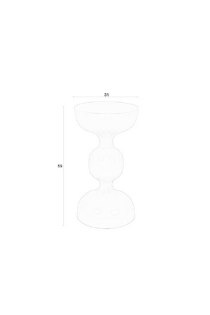 Modern Metal Side Table | DF Lars | OROA.com