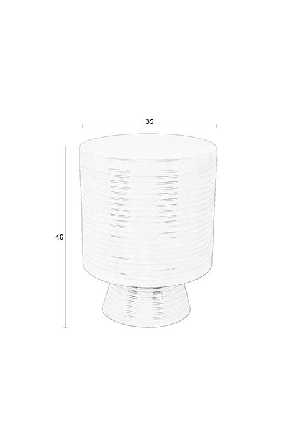 Beige Iron Side Table | DF Sven | OROA.com