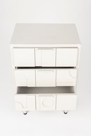 White Wooden Bedstand | DF Funk | OROA.com