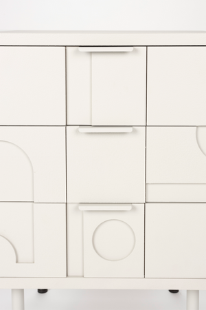 White Wooden Bedstand | DF Funk | OROA.com