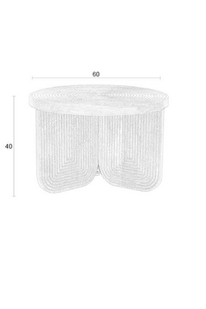 Carved Mango Wood Coffee Table | DF Maeze | OROA.com