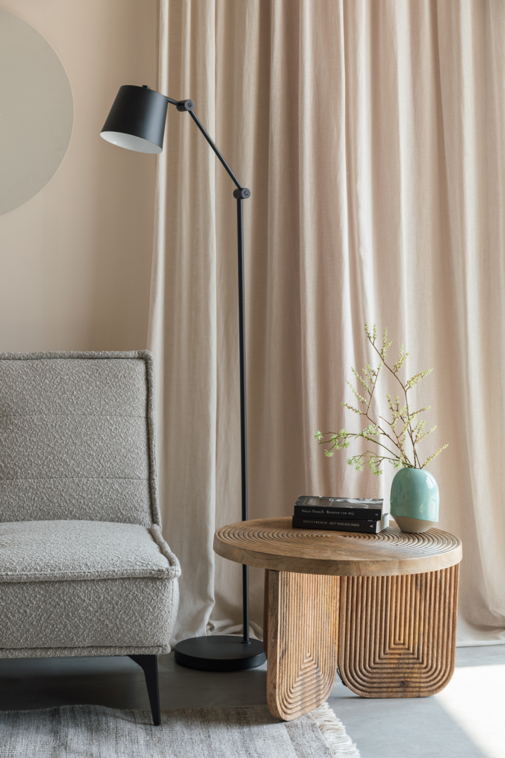 Carved Mango Wood Coffee Table | DF Maeze | OROA.com