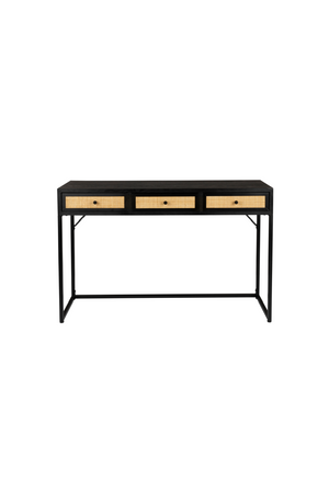 Modern Black Wood Console Table | DF Guuji | OROA.com
