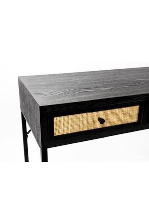 Modern Black Wood Console Table | DF Guuji | OROA.com