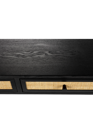 Modern Black Wood Console Table | DF Guuji | OROA.com