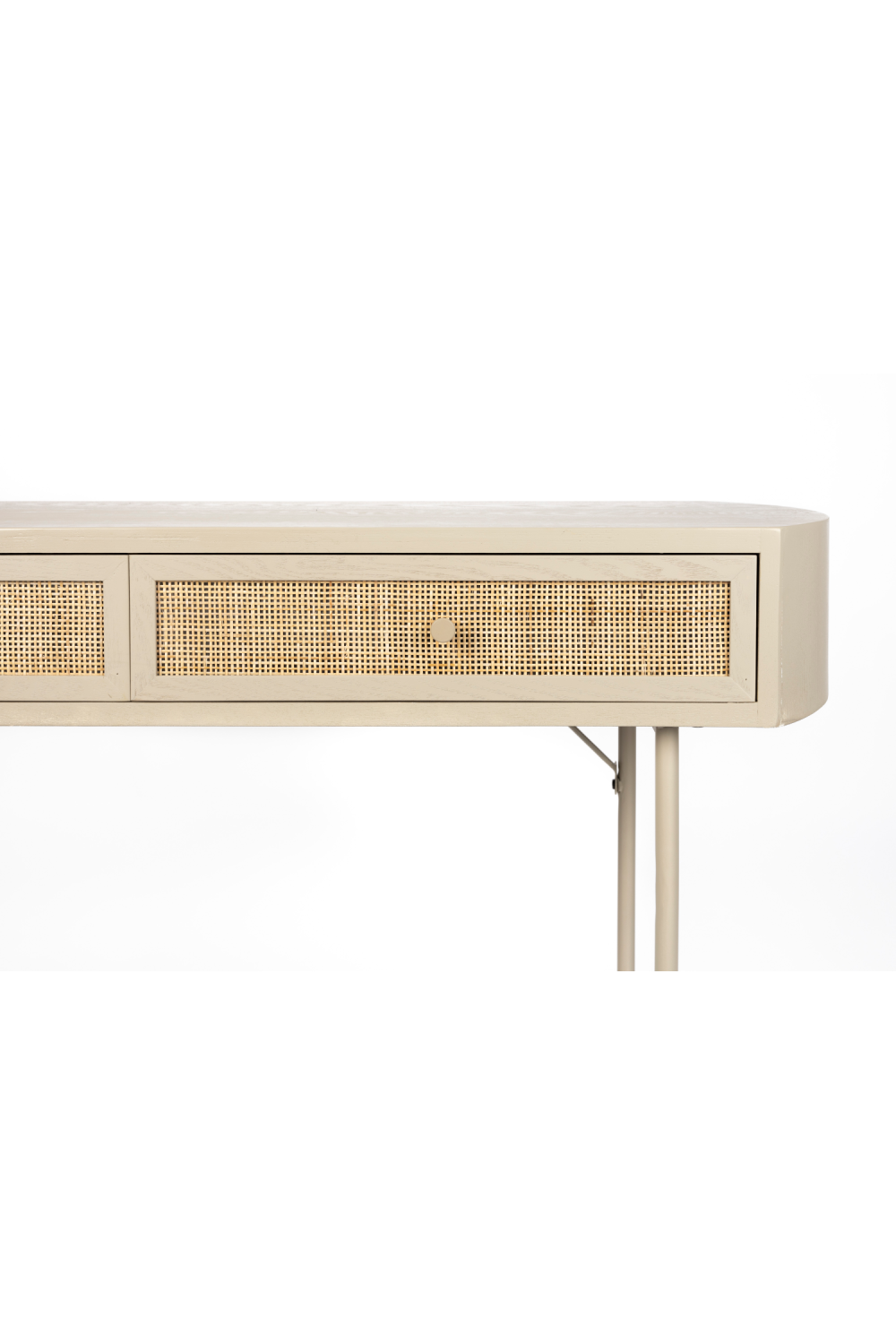 Beige Console Table With Drawers | DF Amaya | OROA.com