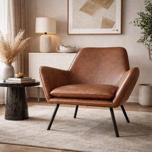   Leather Lounge Armchair | Oroa.com